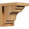 Ekena Millwork New Brighton Rough Sawn Corbel w/Backplate, Western Red Cedar, 6"W x 8"D x 8"H COR06X08X08NEB01RWR - alternate 1